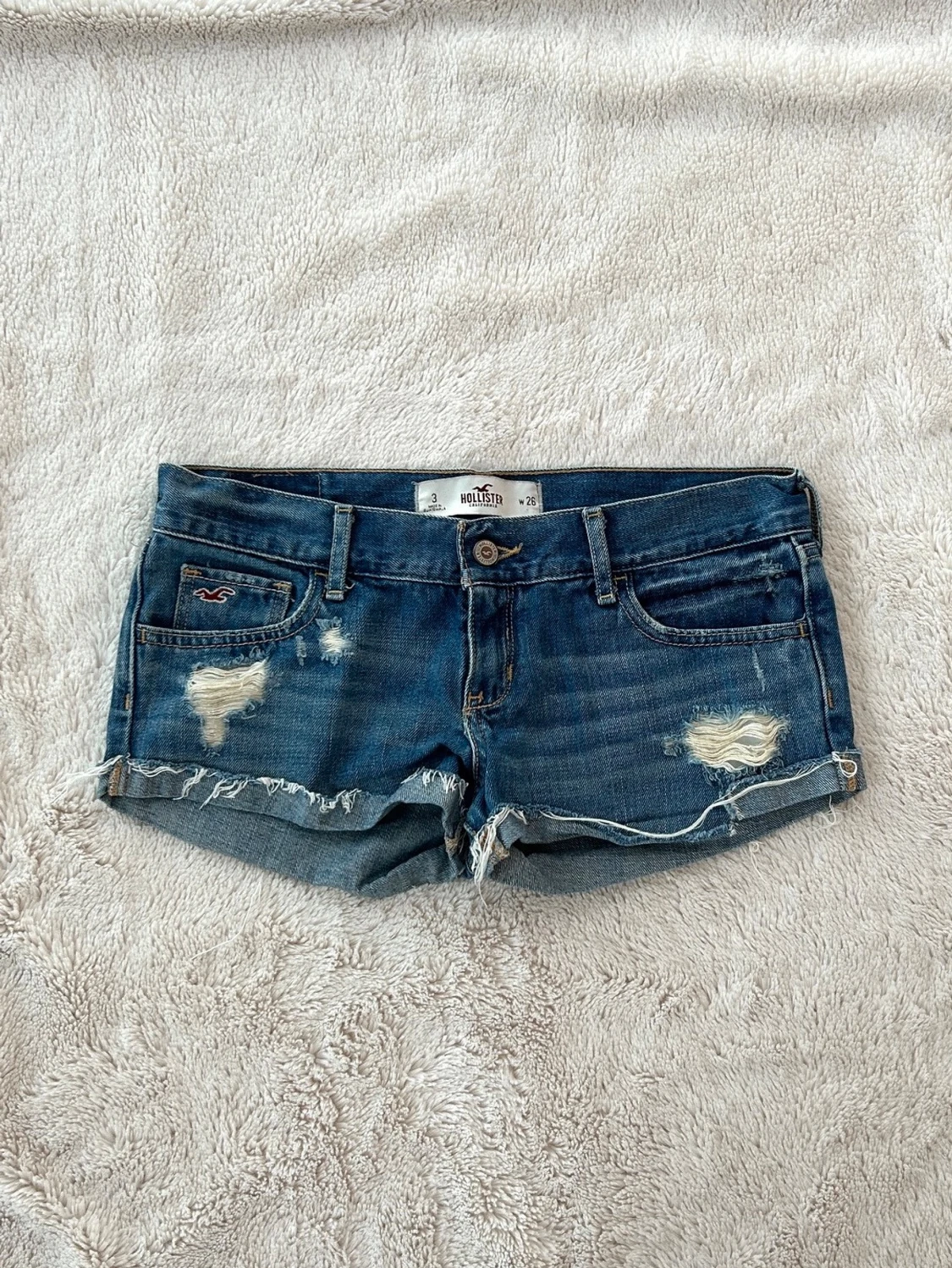 Hollister lågmidjade jeansshorts  - 2