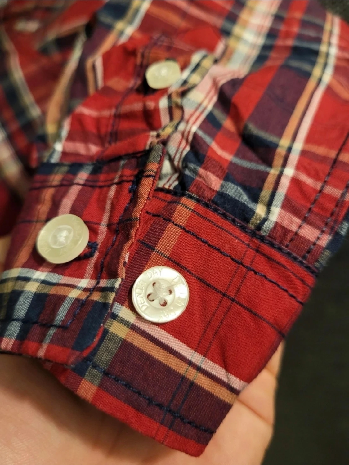 Röd rutig skjorta från Denim Day 128 - 4