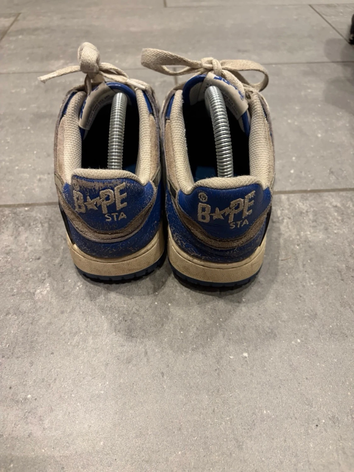 Blå och vita BAPE STA sneakers - 2