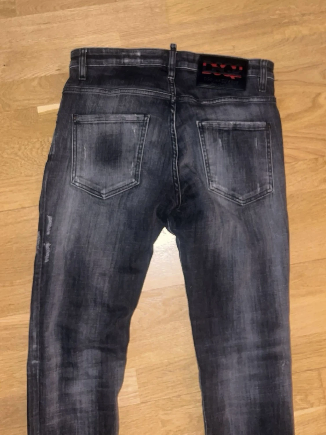 D.squared.2 Svarta slitna jeans  - 1