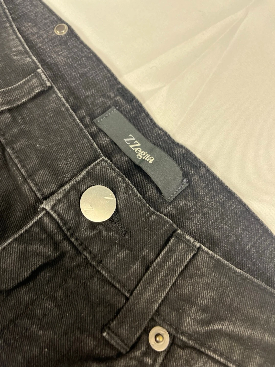 Z Zegna 75EMC2 – Mörkgrå Wash – W32 – Nyskick - 5