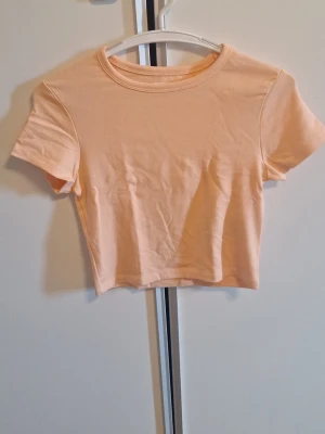 Kortare topp från New yorker strl M - Endast testad på och blev inge bra därav säljs den. Katt finns i hemmet. Typ plommon färgad