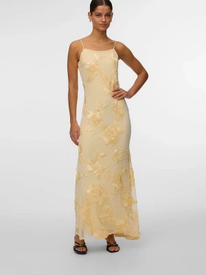 Gul maxiklänning med blomdetaljer - Superfin gul klänning💛 Aldrig använd, endast testat en gång💛Passar S/M