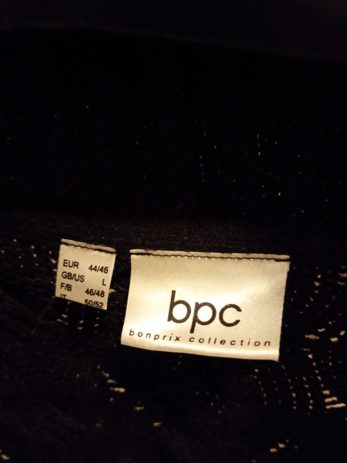 Svart kabelstickad kofta från bpc stl 44/46 - 3