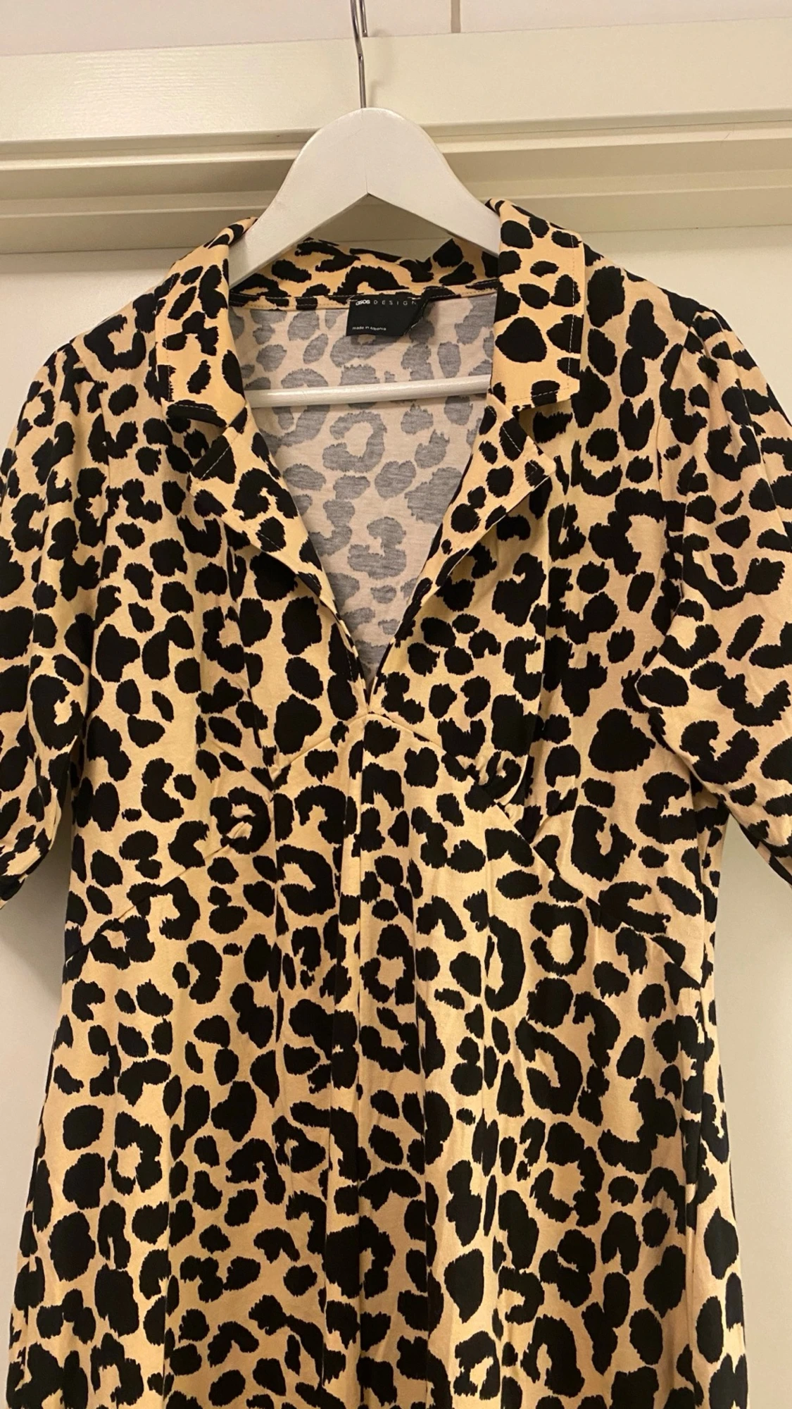 Leopardmönstrad långklänning Asos - 1