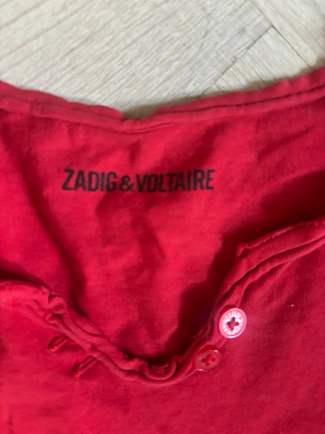 Röd långärmad t-shirt Zadig & Voltaire - 1