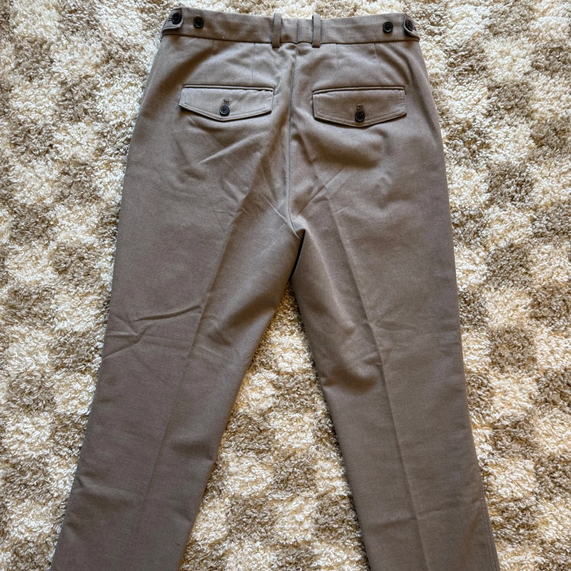 Beige kostymbyxor från H&M, regular fit - 1