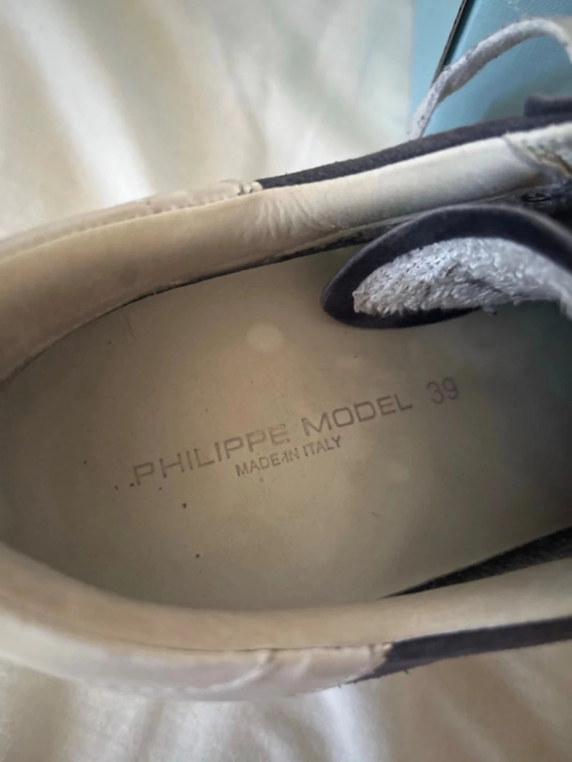 Philippe Model blå mocka sneakers - 5