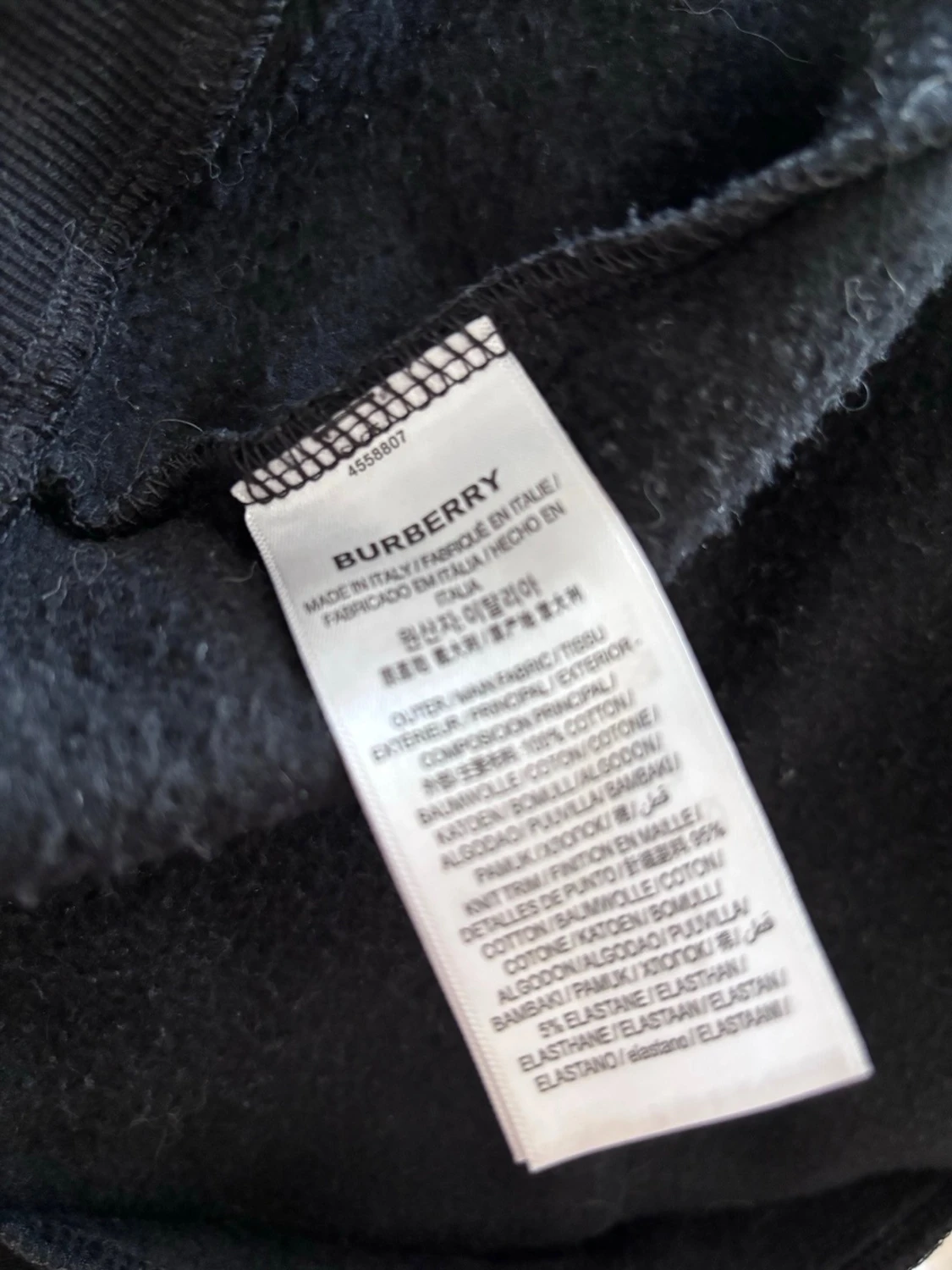 Svart hoodie från Burberry med dragkedja - 2