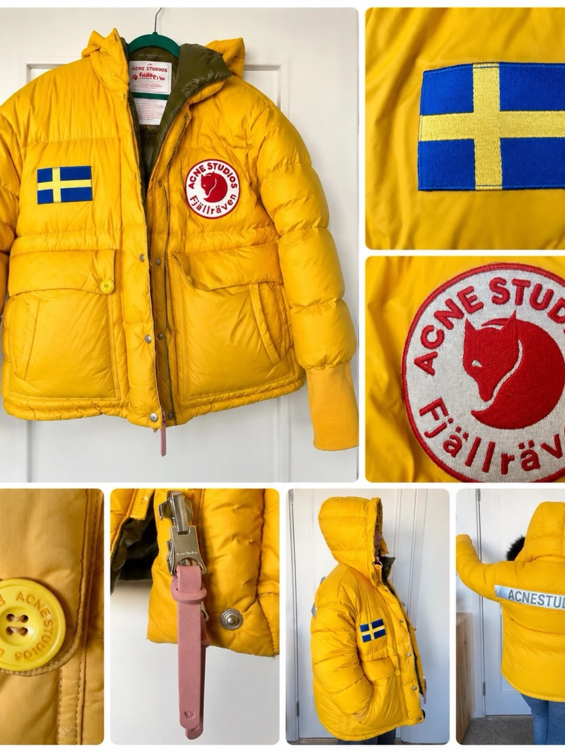 Gul dunjacka Acne Studios x Fjällräven - 1