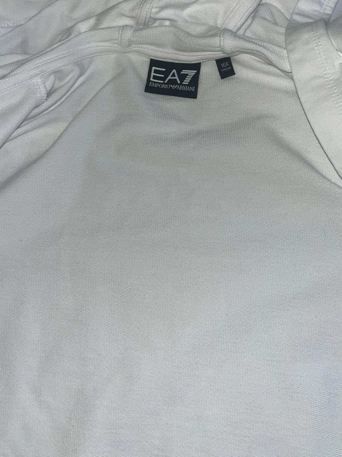 Vit zip up hoodie från EA7 Emporio Armani - 1