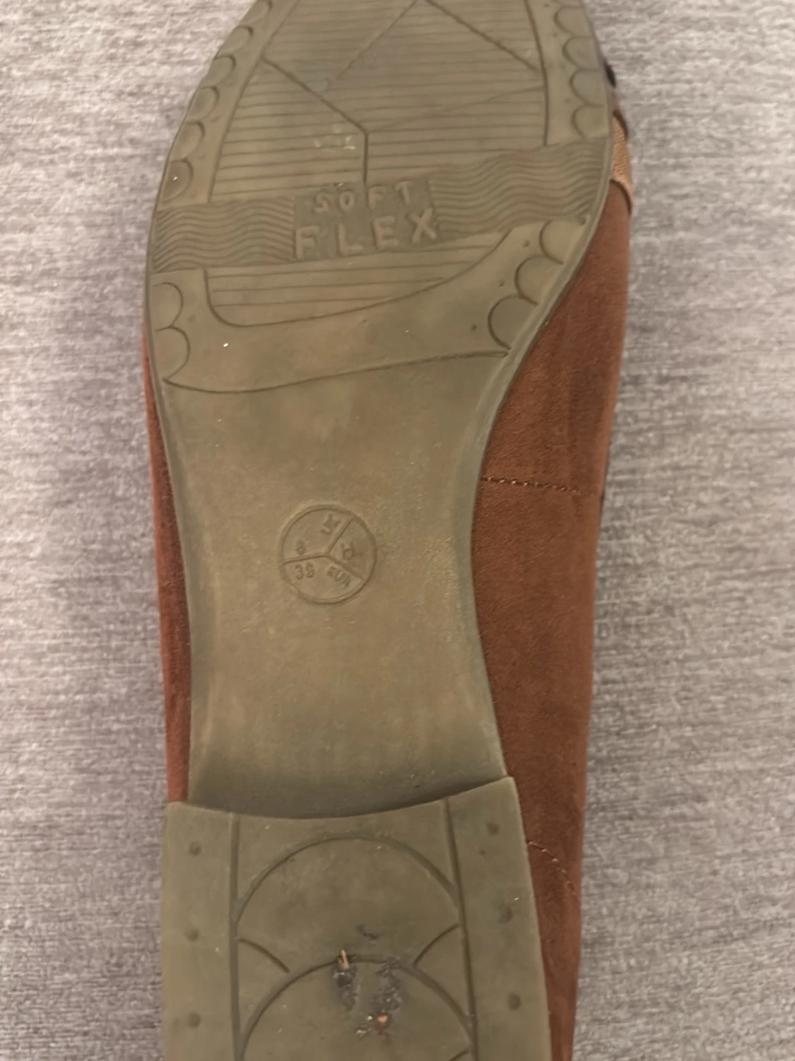 Bruna ballerinaskor från Jana - 2