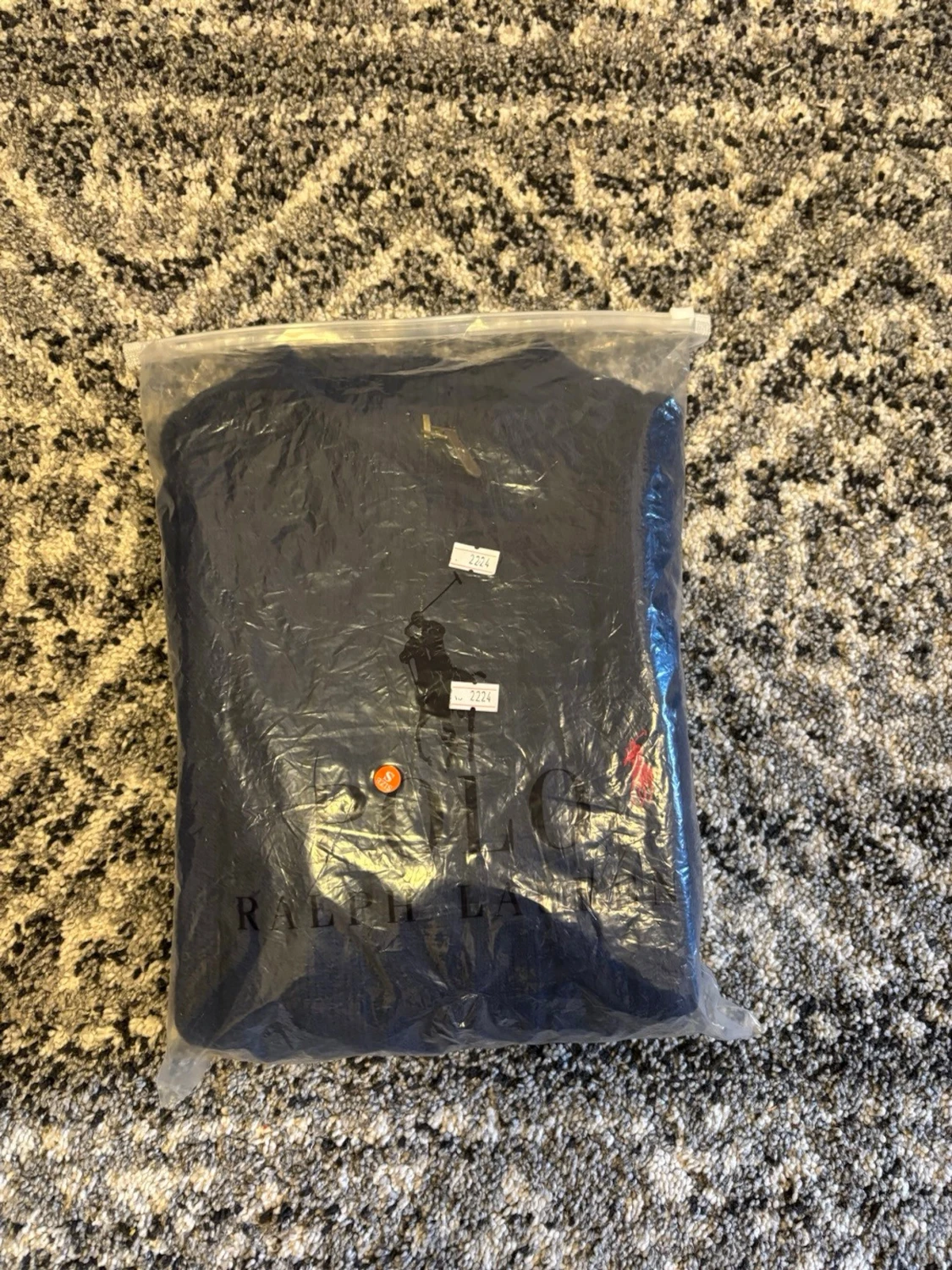 Mörkblå kabelstickad tröja Polo Ralph Lauren - 4