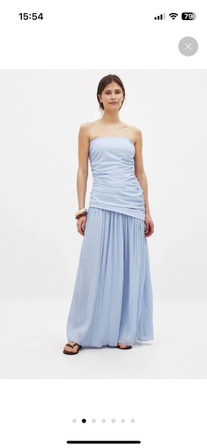 Ljusblå långklänning - Superfin ljusblå långklänning 💕 Helt ny med prislappen kvar! 