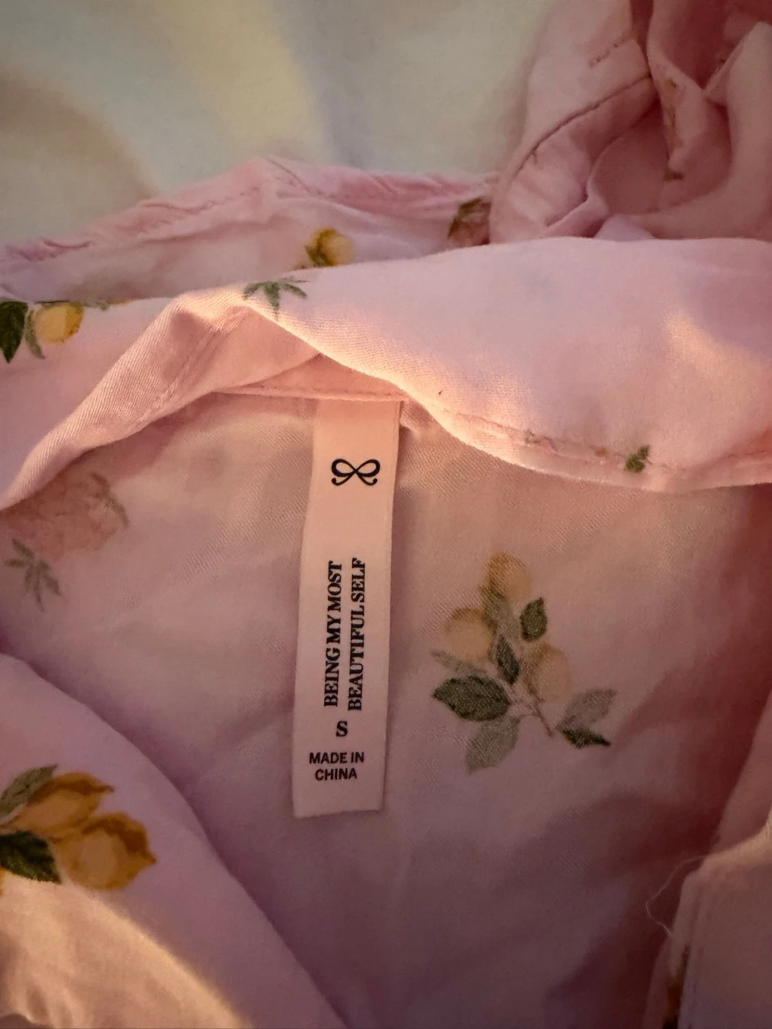 Rosa pyjamas med citronmönster från hunkenmöller - 1
