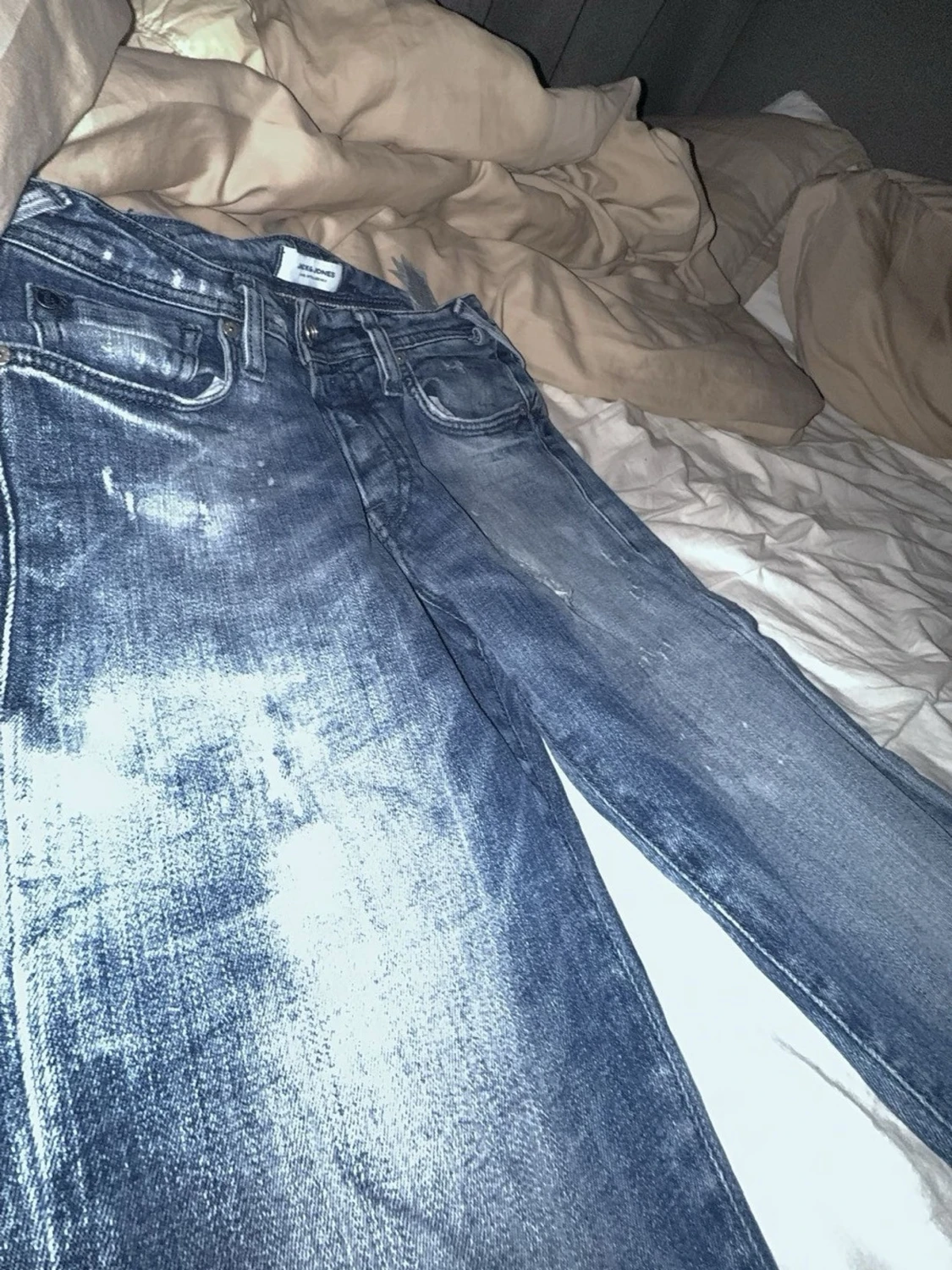 Blå bootcut jeans från Jack & Jones - 2