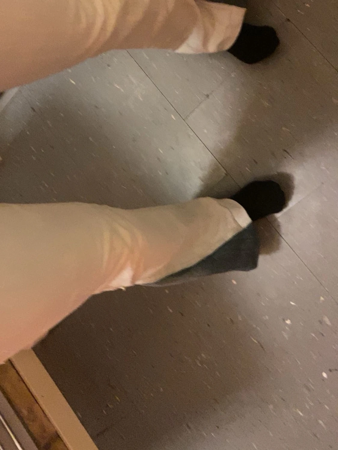 Ljusbeiga low waist jeans - 2