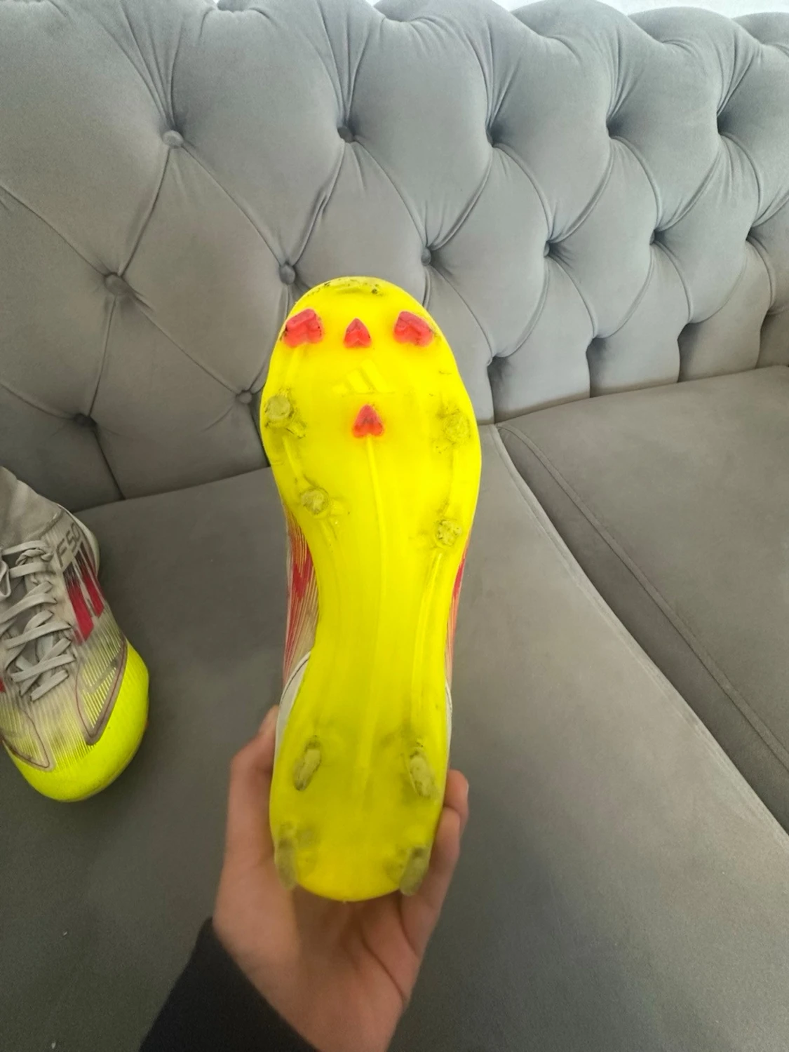 Adidas X Speedflow fotbollsskor gul/vit - 1