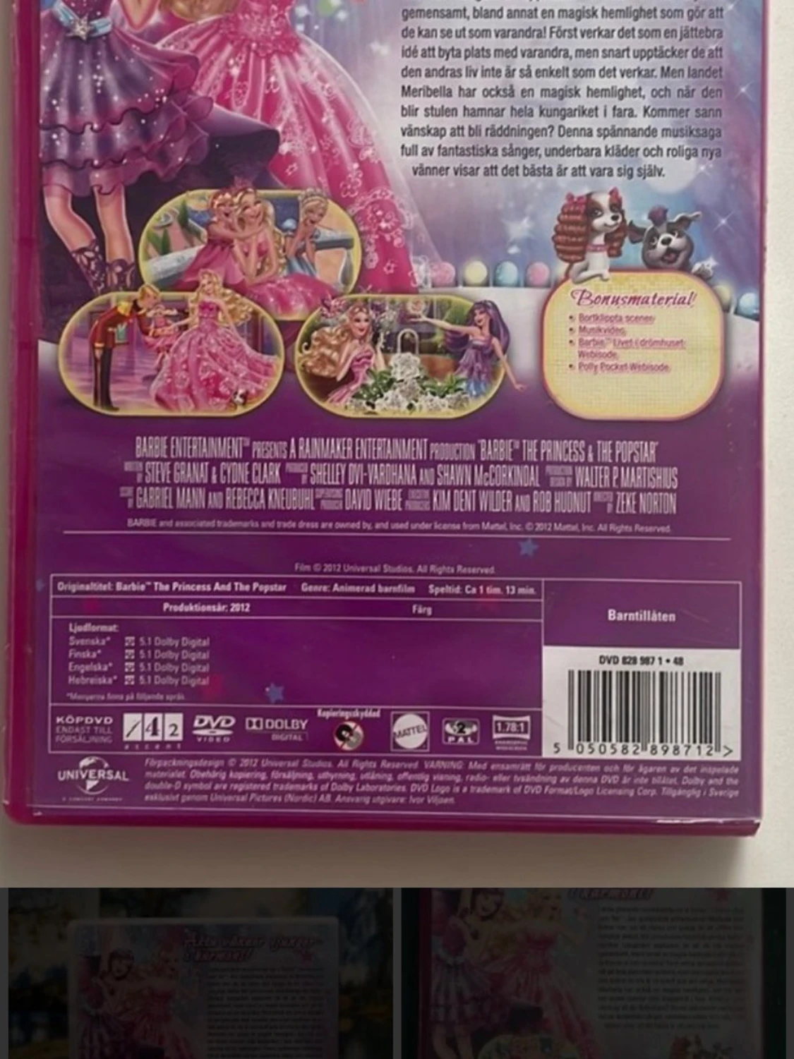 Barbie prinsessan & popstjärnan dvd - 3