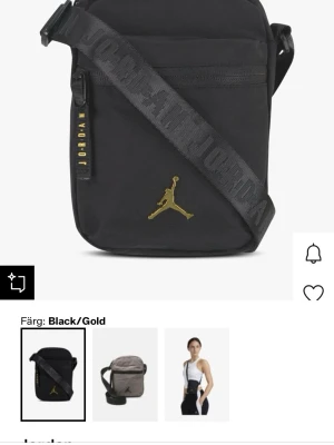 Svart axelväska från Jordan - Helt nytt i oöppnade förpackning. Snygg svart axelväska från Jordan med justerbar axelrem och guldfärgad. Pris kan diskuteras vid snabb köp
