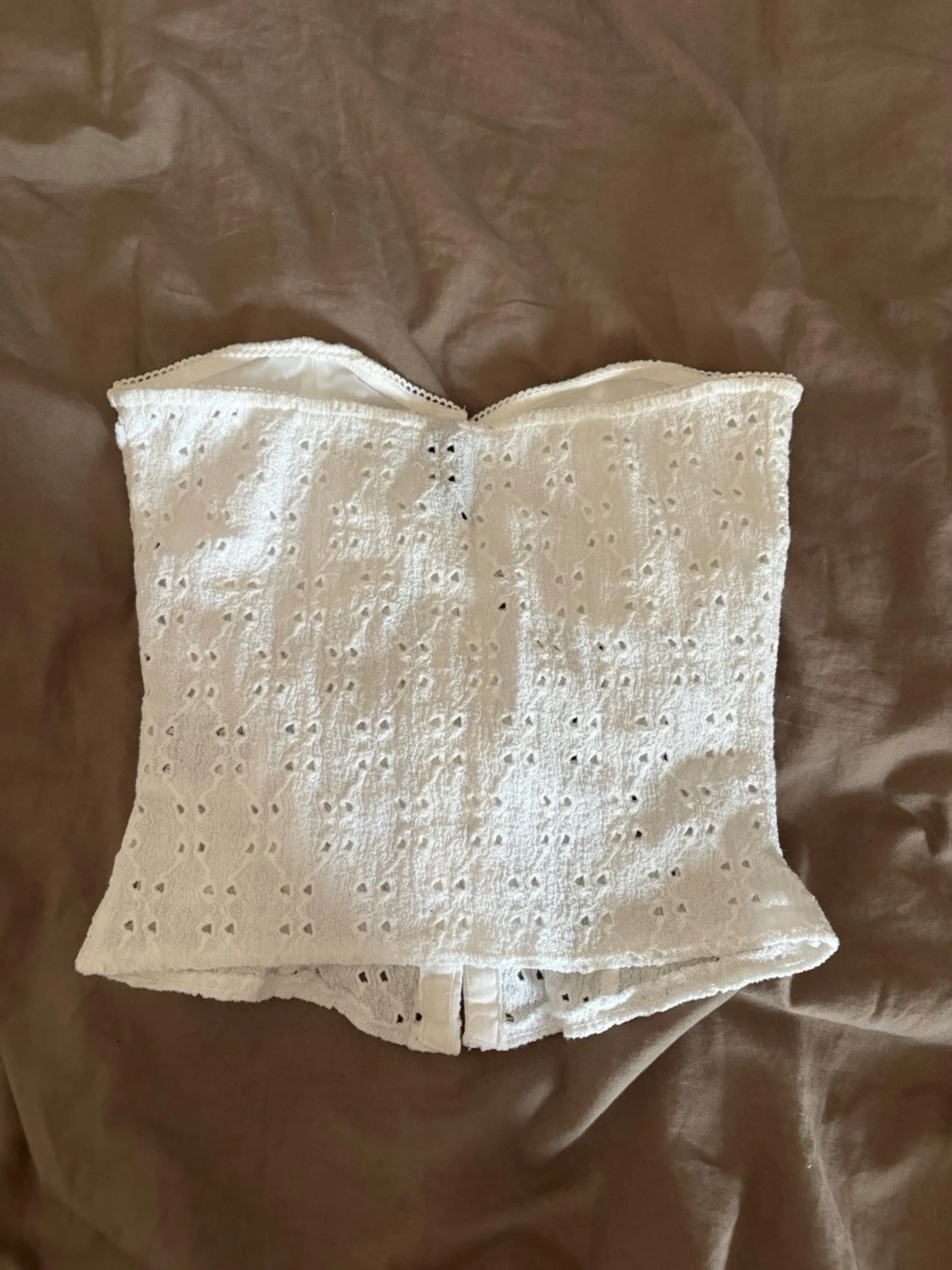 Vit korsett topp - 2