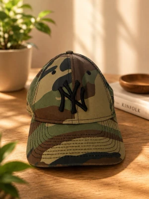 Camouflage Keps  - Väldigt bra skick, fraktas samma dag, justerbar storlek på baksida.