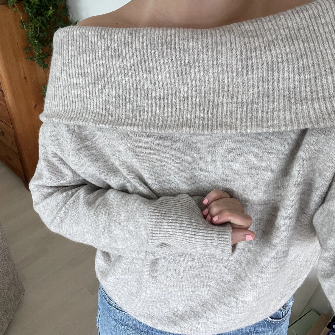Beige tröja - 90