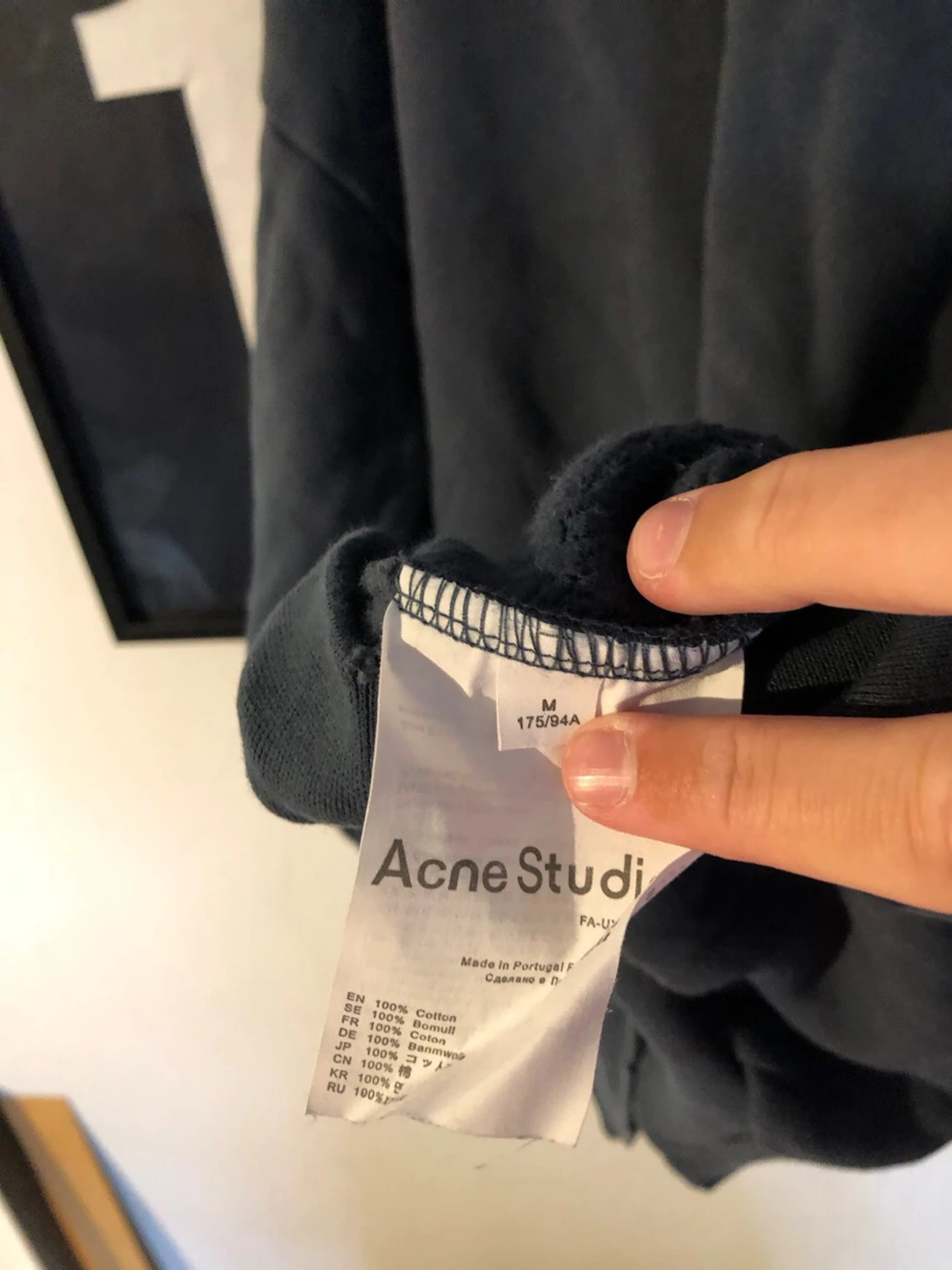 Mörkblå hoodie Acne Studios Stockholm - 2