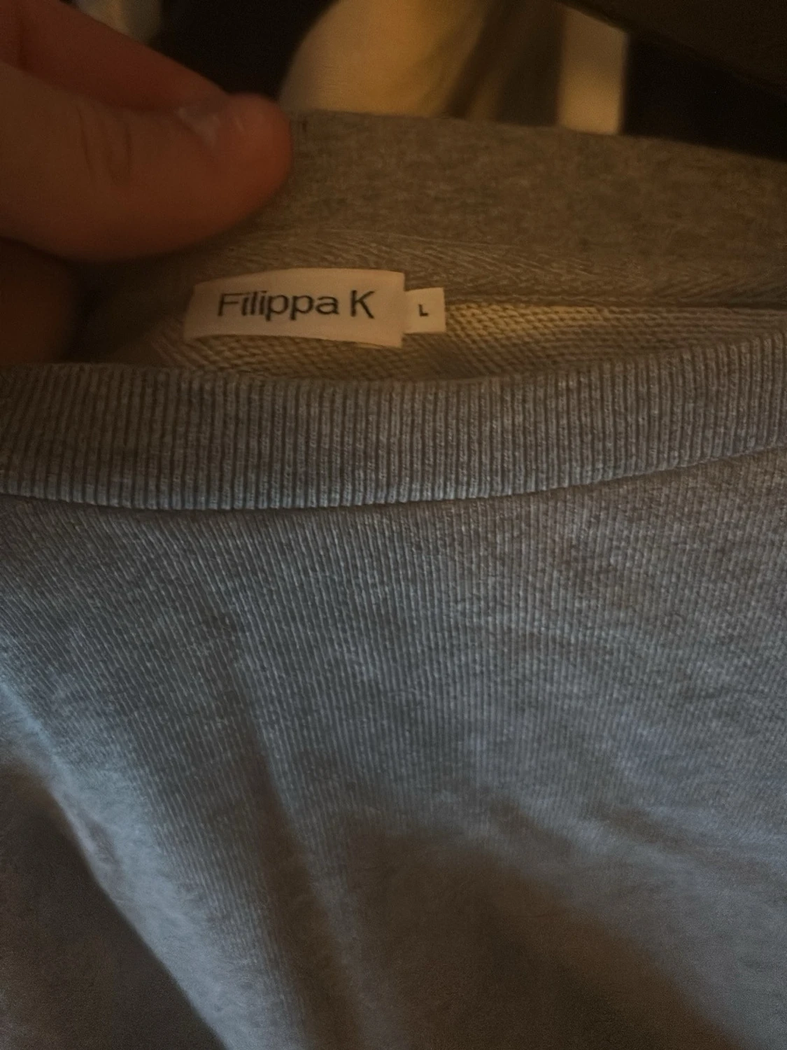 Grå basic sweatshirt - 2