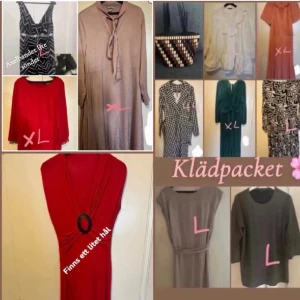 Klädpacket  - Säljer blandat paket med klänningar, jumpsuit  och en väska i Fint skick, knappt använda 🌸