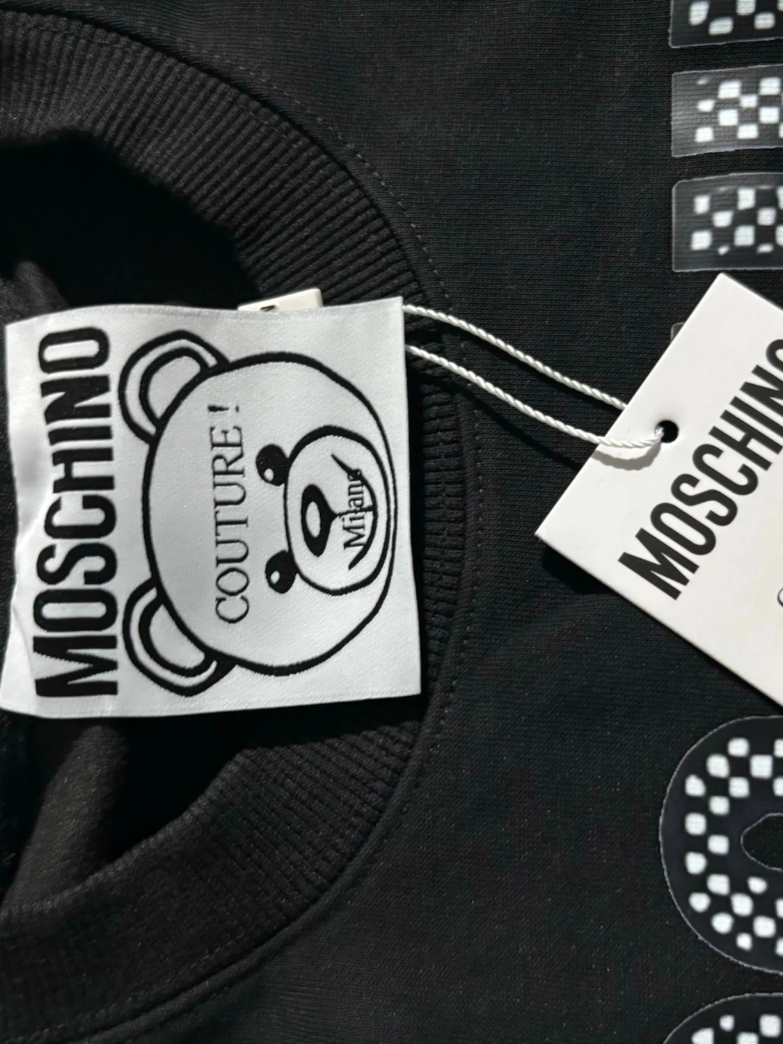 Svart Moschino sweatshirt med björn - 2