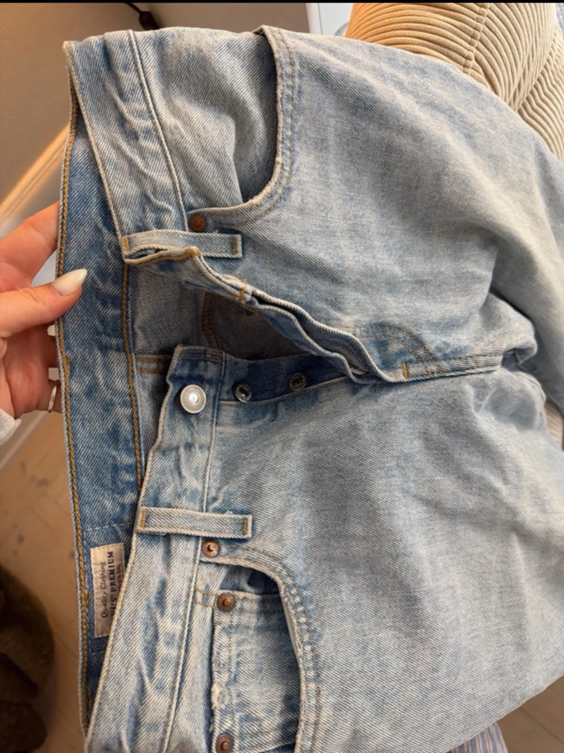 Ljusblå raka jeans Levi’s  - 5