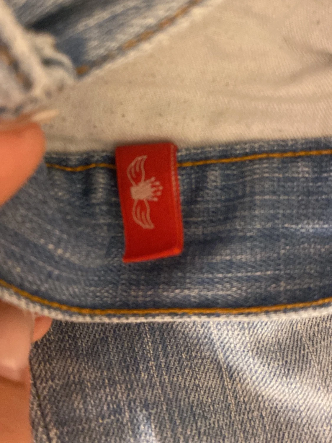 Ljusblå bootcut jeans - 4