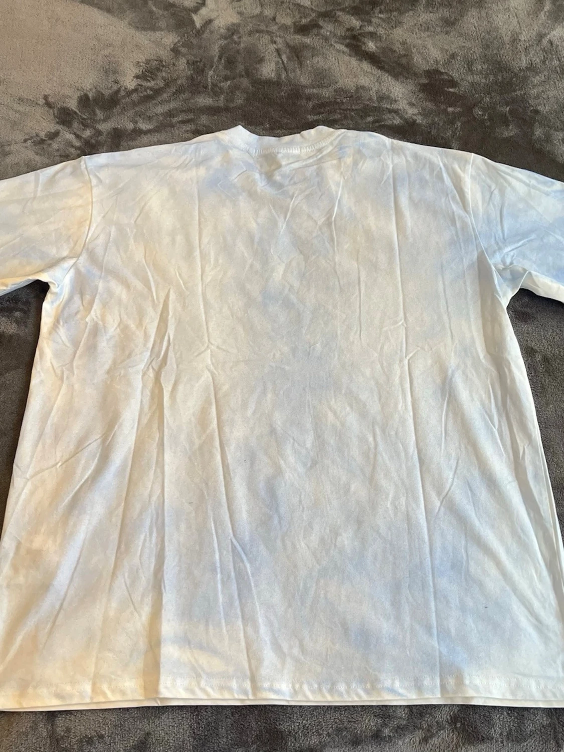 Acne Studios t-shirt med tryck dust white/blue - 2