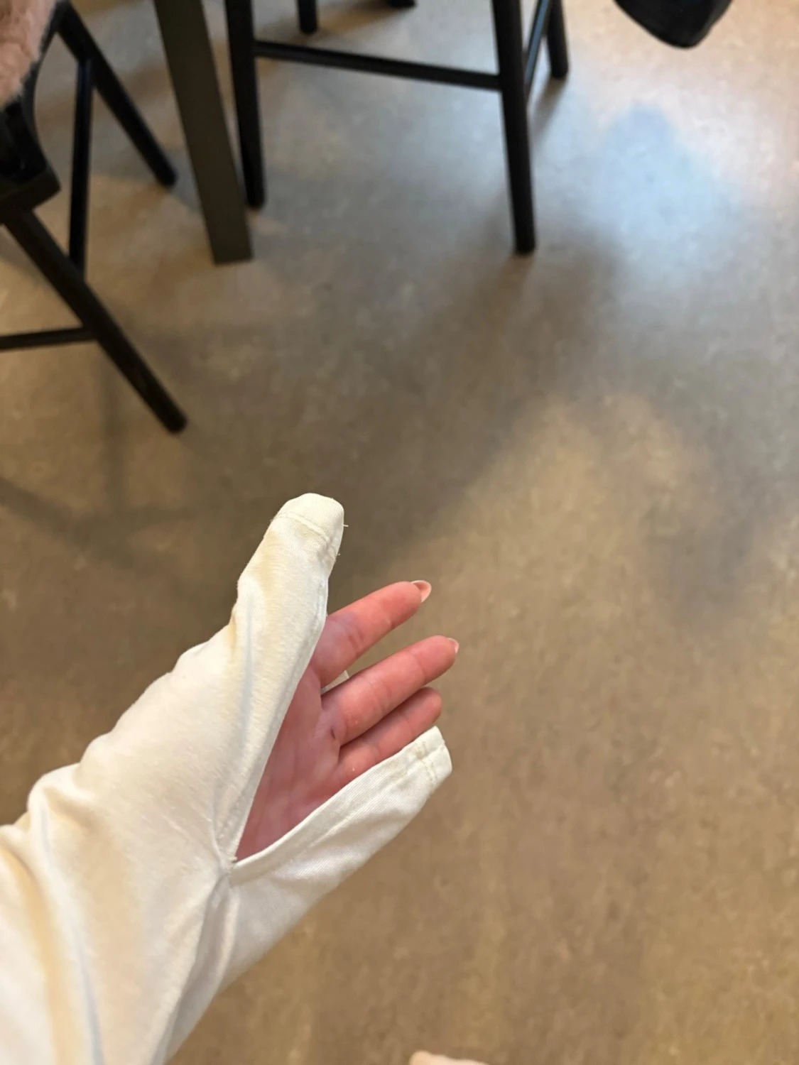 Vit långärmad topp från gina - 1