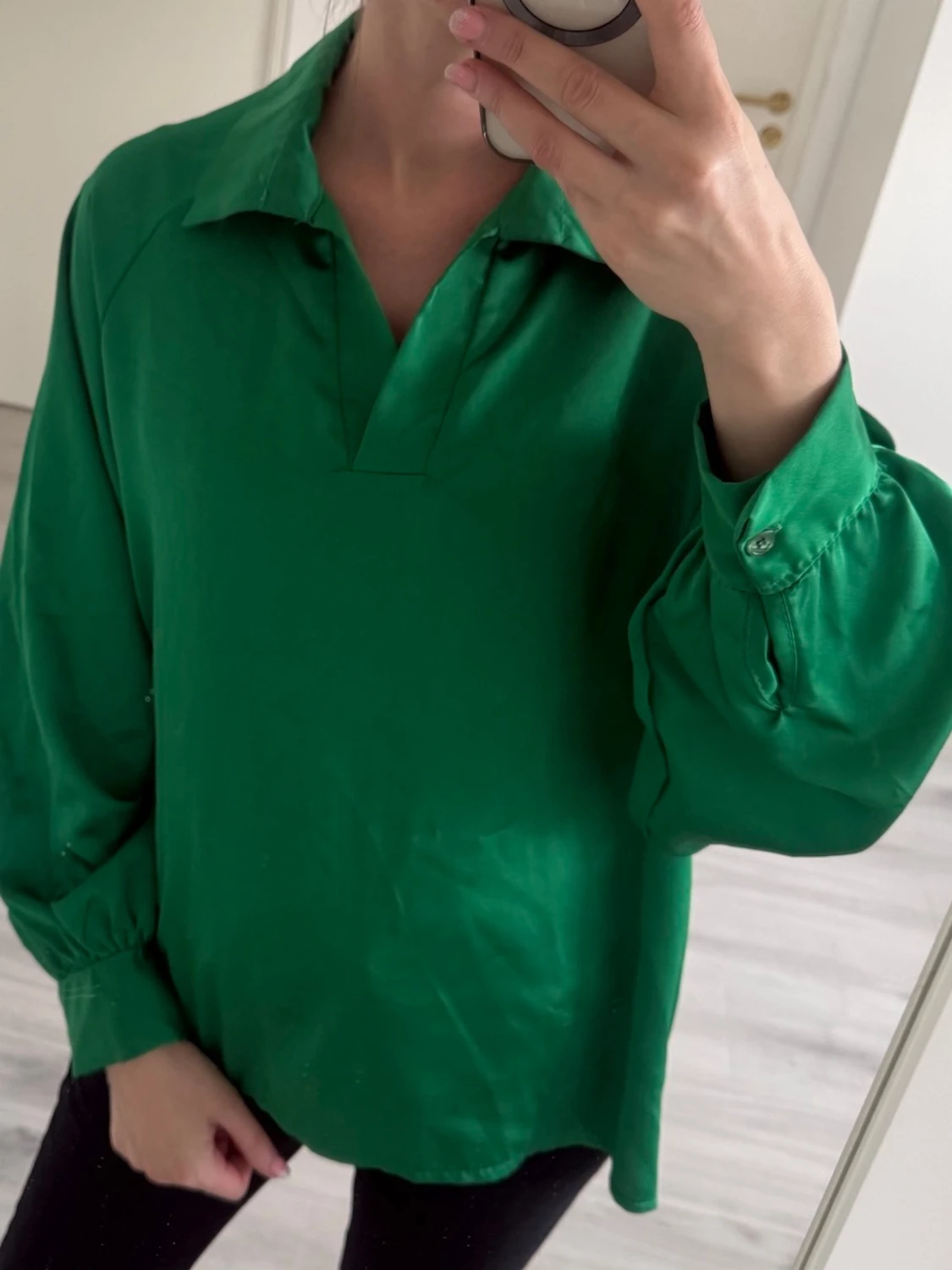 Grön oversized blus från Soft Rebels - 1