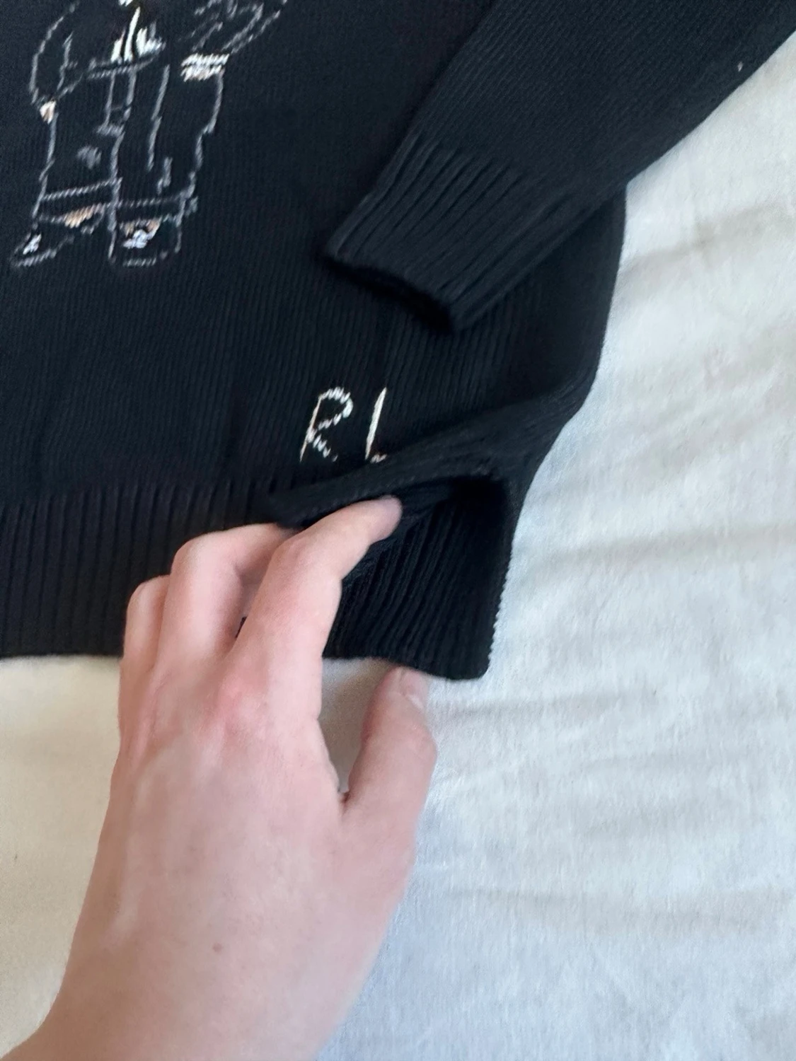 Svart stickad tröja Polo Ralph Lauren - 4