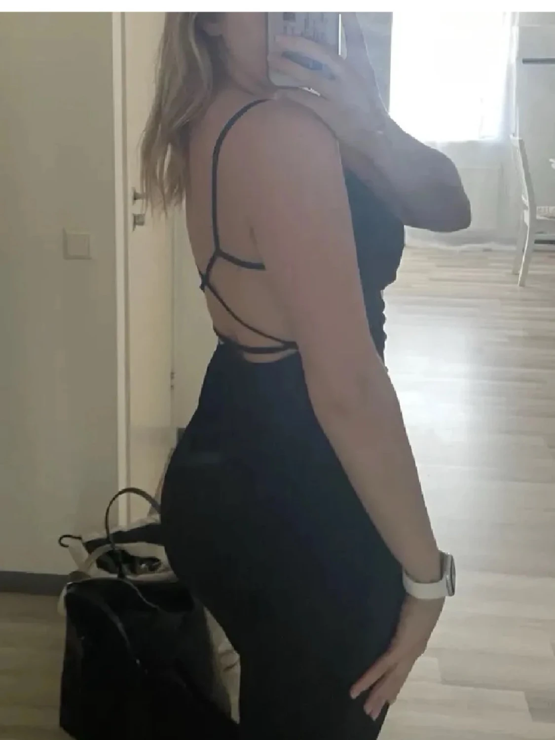 Svart lång klänning  - 1