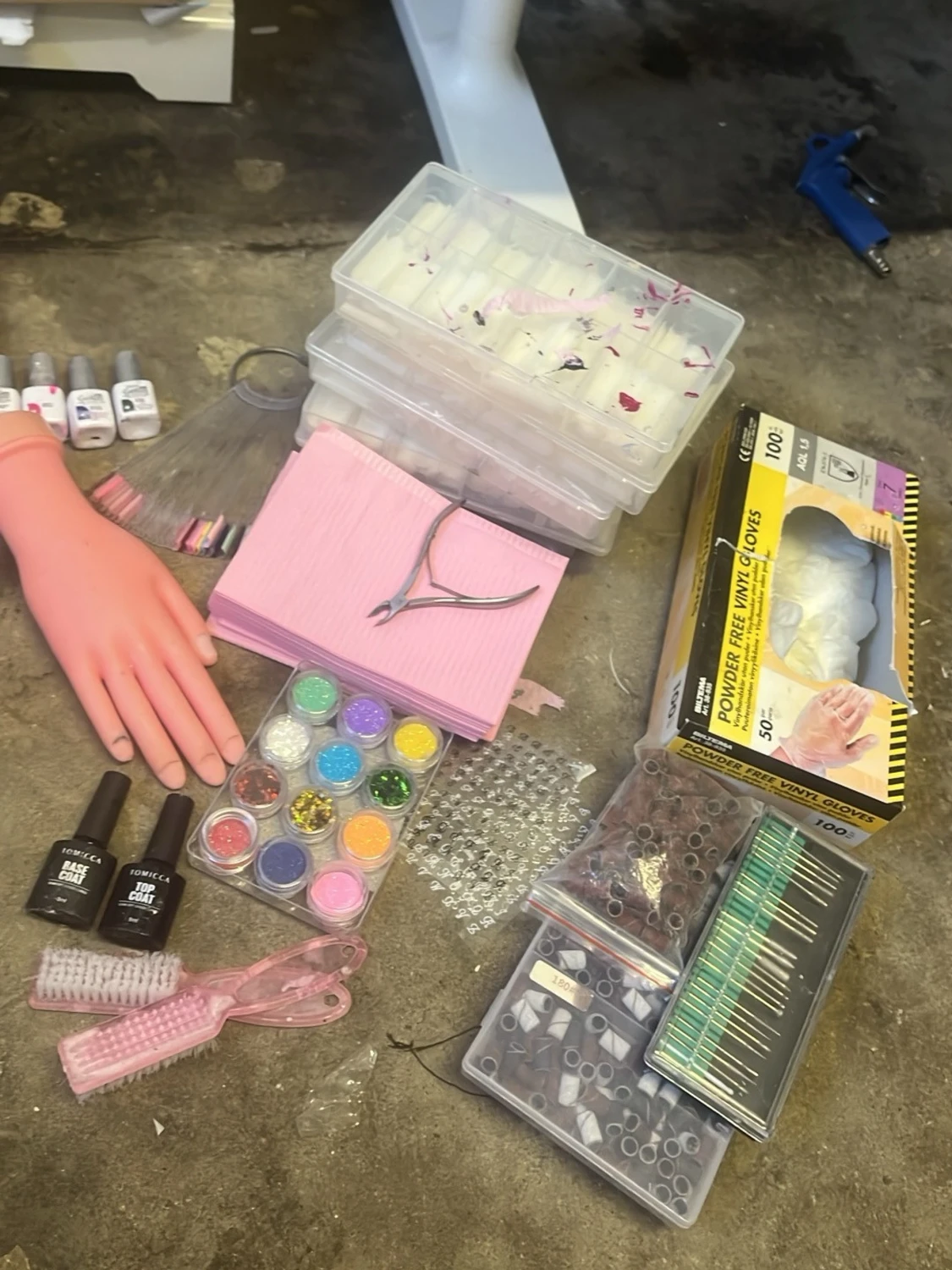 Stort nagelkit med gel, dekorationer & verktyg, det går att köpa separat också,  - 3