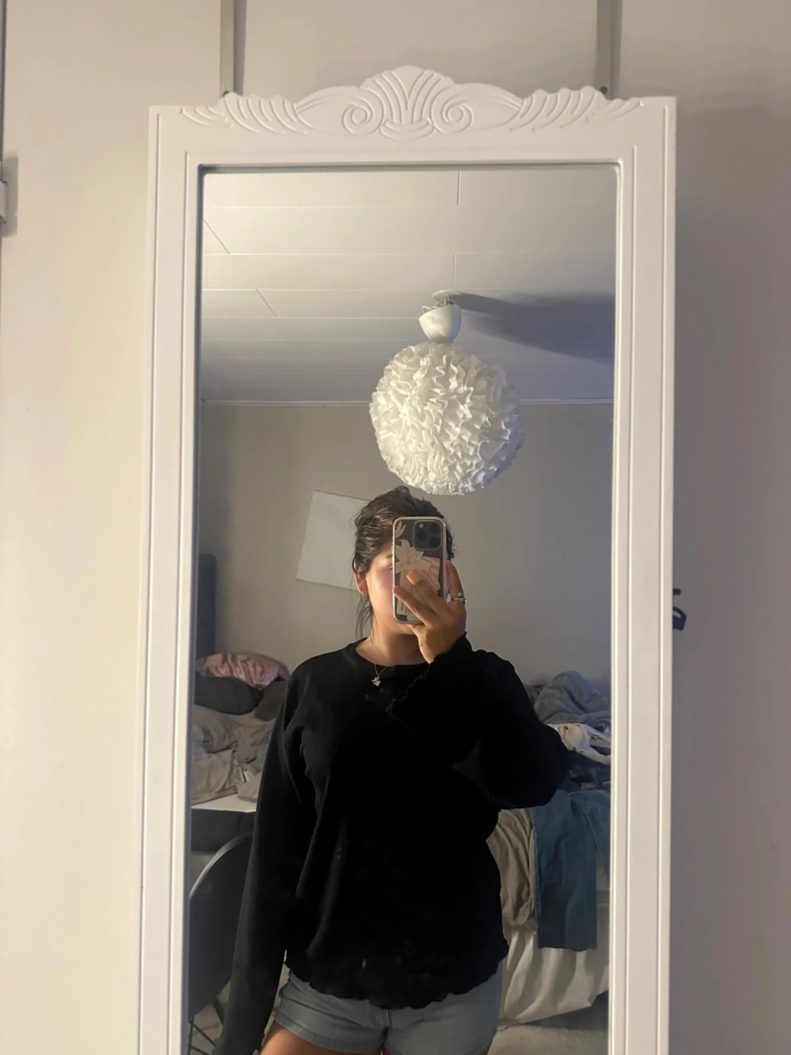 Svart basic långärmad tröja