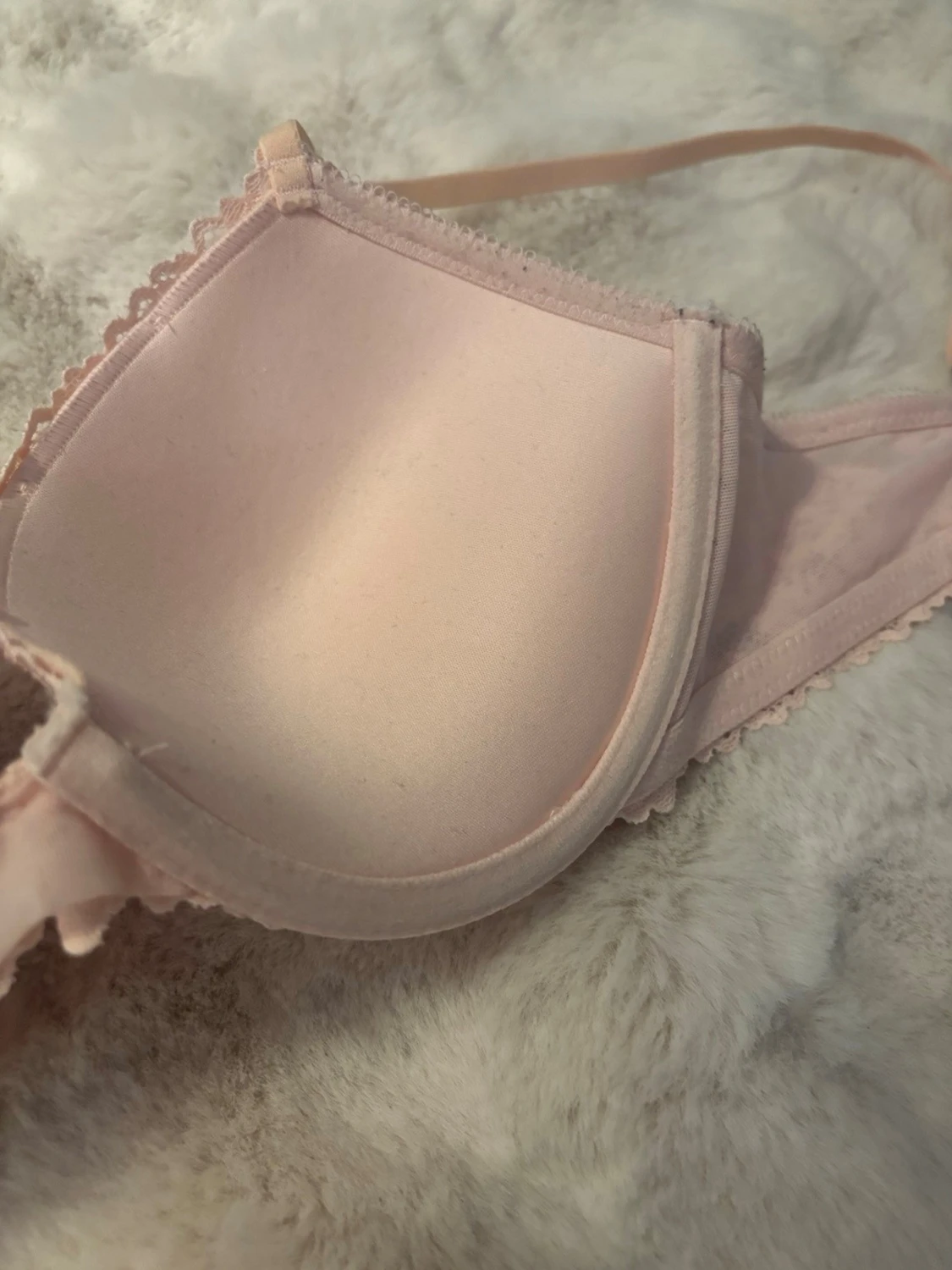 Väldigt fin rosa spets bh - 3