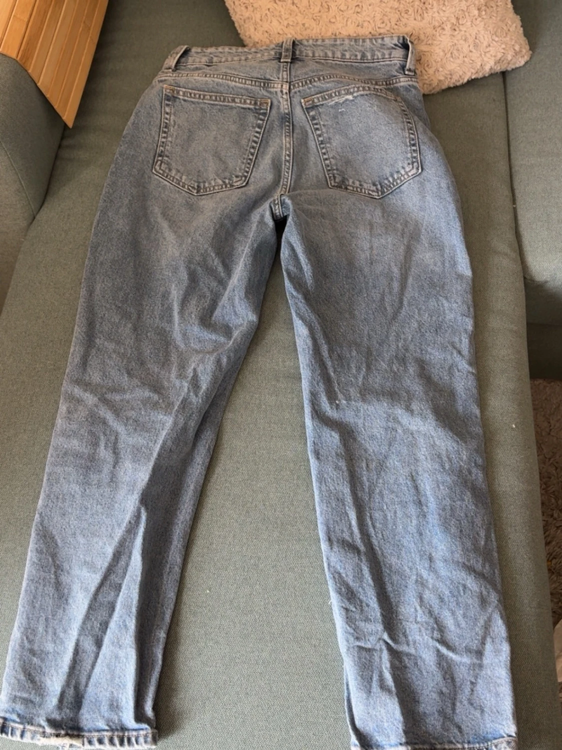 Ljusblå raka jeans - 1