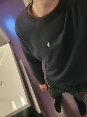 Navy blue tröja ralph lauren storlek S - Säljer en stilren svart tröja från Polo Ralph Lauren med deras ikoniska logga, nypris ca 1600, mitt pris 499 men kom med prisförlag och hör av er vid minsta lilla fundering 🙌