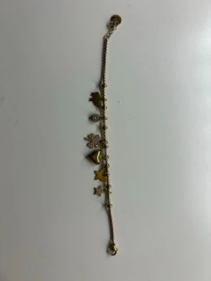 Guldigt charmarmband med berlocker - Armband från raglady 