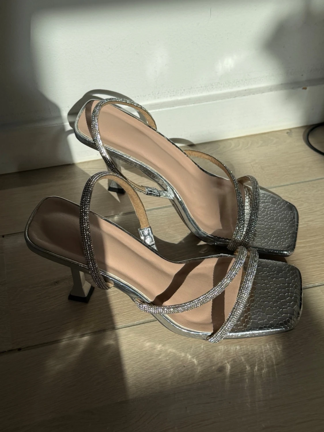 Silvriga pumps - 2
