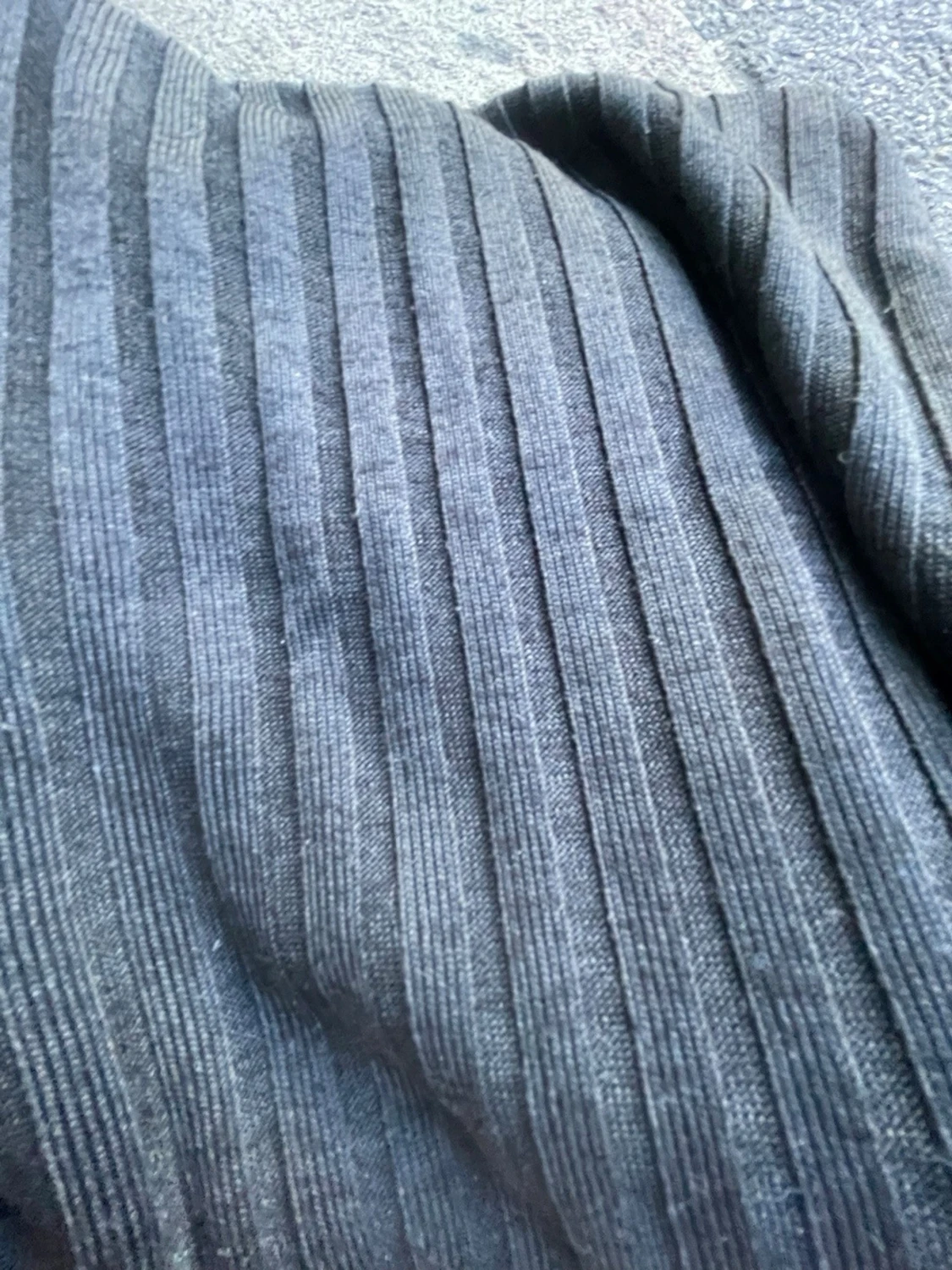 Svart ribbad kortklänning H&M Divided - 1