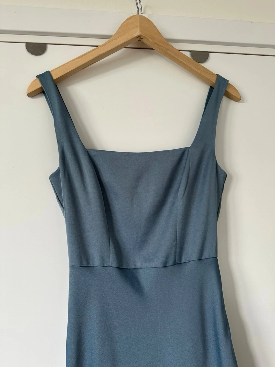 ASOS - Ljusblå lång klänning - storlek 32 / XXS - 2