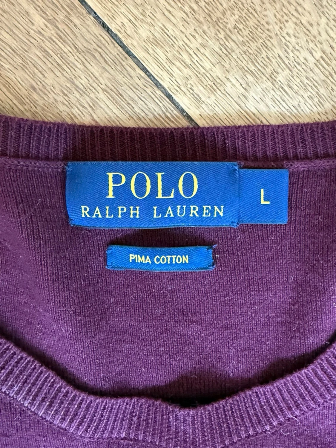 Vinröd Ralph Lauren tröja - 4