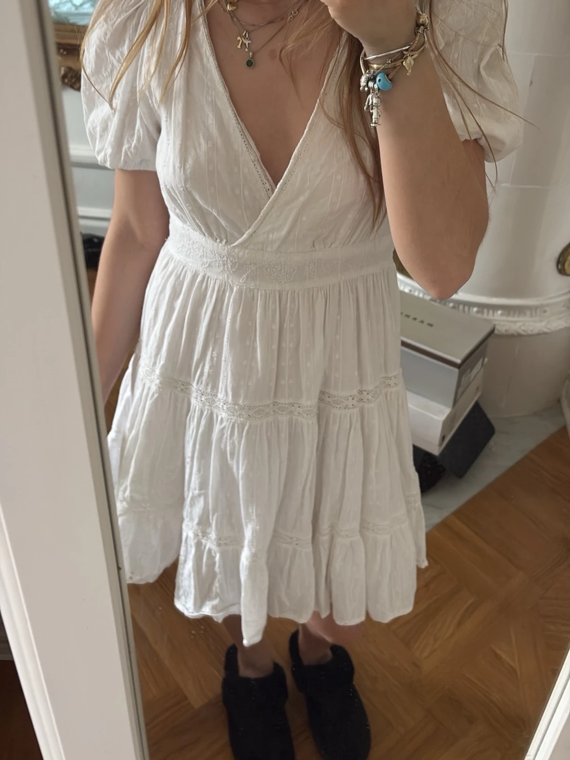 Vit omlottklänning från Zara - 1