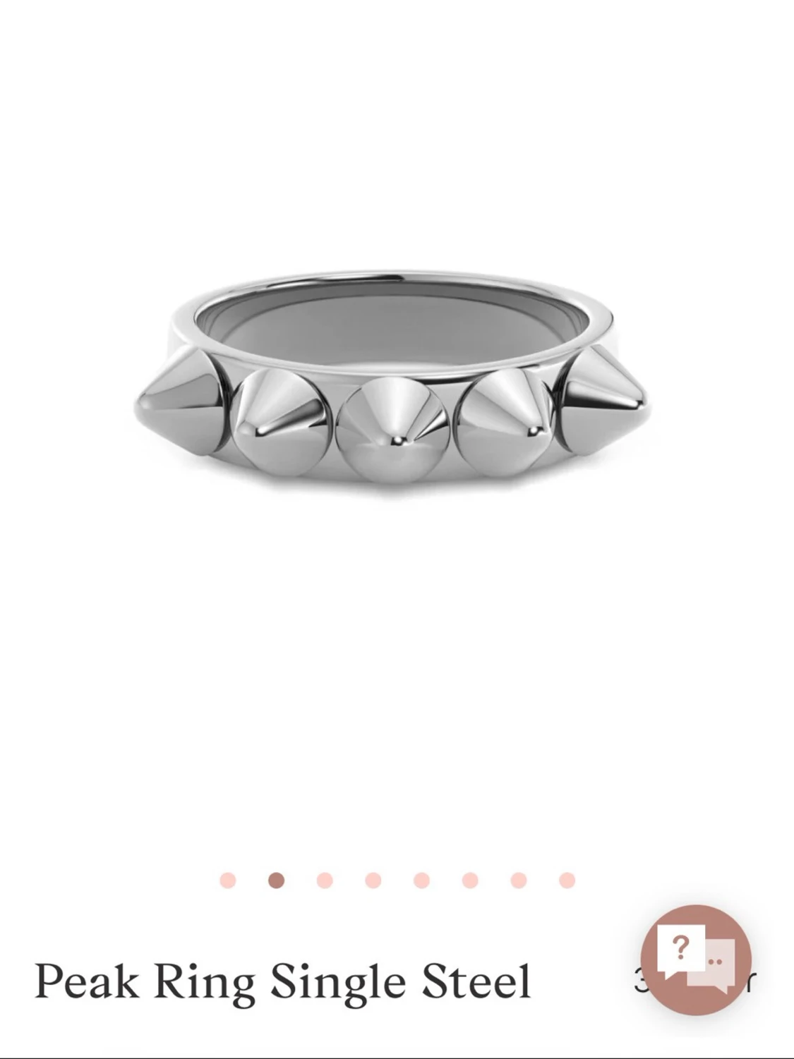 Silvrig Edblad ring  - 1